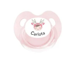 Chupetes De Navidad^Tutete Retro Chupete Personalizado Retro Reno Rosa
