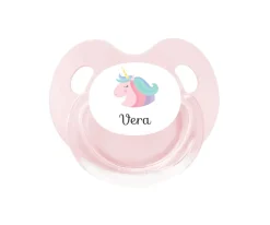 Colecciones Vuelta Al Cole^Tutete Retro Chupete Personalizado Retro Rosa Unicornio