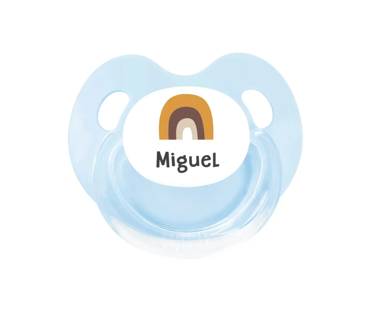 Chupetes Con Dibujos^Tutete Retro Chupete Personalizado Retro Arcoíris Mostaza