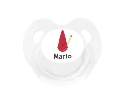 Hot Chupete Personalizado Retro Blanco Nazareno Rojo Chupetes Semana Santa|Chupetes Con Dibujos