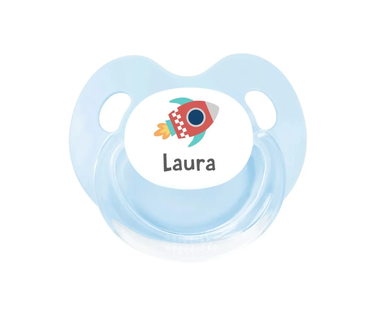 Best Chupete Personalizado Retro Nave Colecciones Vuelta Al Cole|Chupetes Con Dibujos
