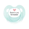 Outlet Chupete Retro Aqua Quiero a mi Hermanito Chupetes San Valentin|Chupetes Amor