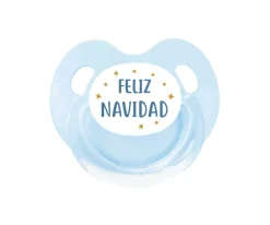 Chupetes Navidad^Tutete Retro Chupete Retro Azul Feliz Navidad Estrellas