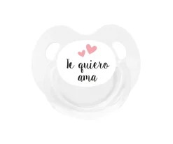 Chupete Retro Blanco Te quiero ama Chupetes Día De La Madre|Regalos Para Madres