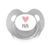 Hot Chupete Retro Gris Corazón Papá Chupetes Día Del Padre|Regalos Para Papá