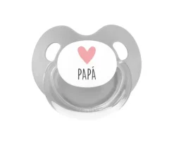Hot Chupete Retro Gris Corazón Papá Chupetes Día Del Padre|Regalos Para Papá