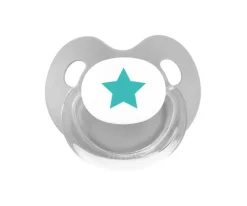 Chupetes Con Diseños^Tutete Retro Chupete Retro Gris Estrella Verde