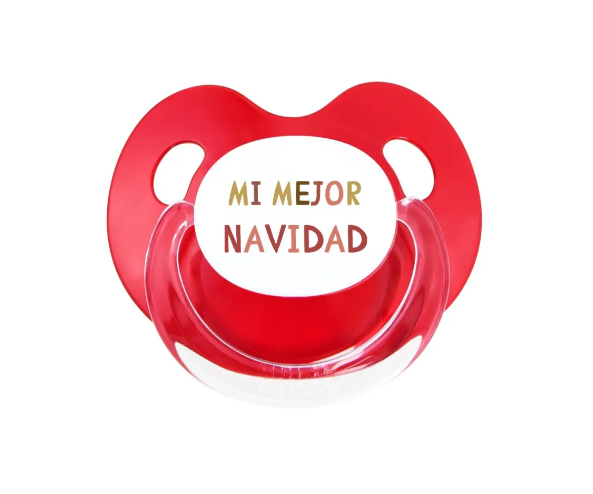 Outlet Chupete Retro Rojo Mi mejor Navidad Chupetes Navidad|Chupetes De Navidad