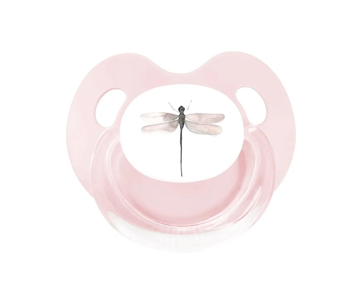 Chupetes Con Diseños^Marialu Gili Chupete Retro Rosa Libélula