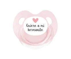 Chupetes Amor^Tutete Retro Chupete Retro Rosa Quiero a mi Hermanito