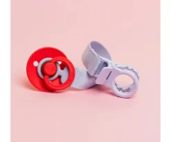 Chupeteros^BIBS Chupetero Loop Cip Dusty Blue