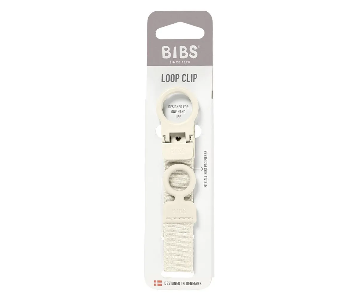 Chupeteros^BIBS Chupetero Loop Cip Ivory