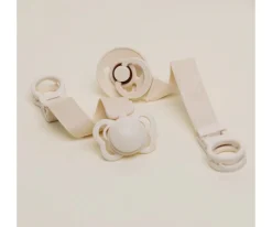 Chupeteros^BIBS Chupetero Loop Cip Ivory