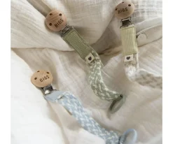 Chupeteros^BIBS Chupetero Trenzado Cornflower/Dusty Blue