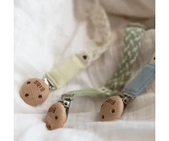 Chupeteros^BIBS Chupetero Trenzado Ivory/Vanilla