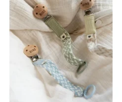 Chupeteros^BIBS Chupetero Trenzado Ivory/Vanilla