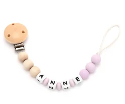 Chupeteros^Mami Me Mima Chupetero Silicona Personalizado Eco Lilac