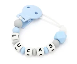 Chupeteros^Tutete Chupetero Silicona Personalizado NEW Sweet Blue