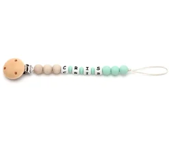 Chupeteros^Mami Me Mima Chupetero Silicona Personalizado Eco Menta