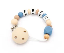 Chupeteros^Tutete Chupetero Silicona Personalizado Natural Sapphire