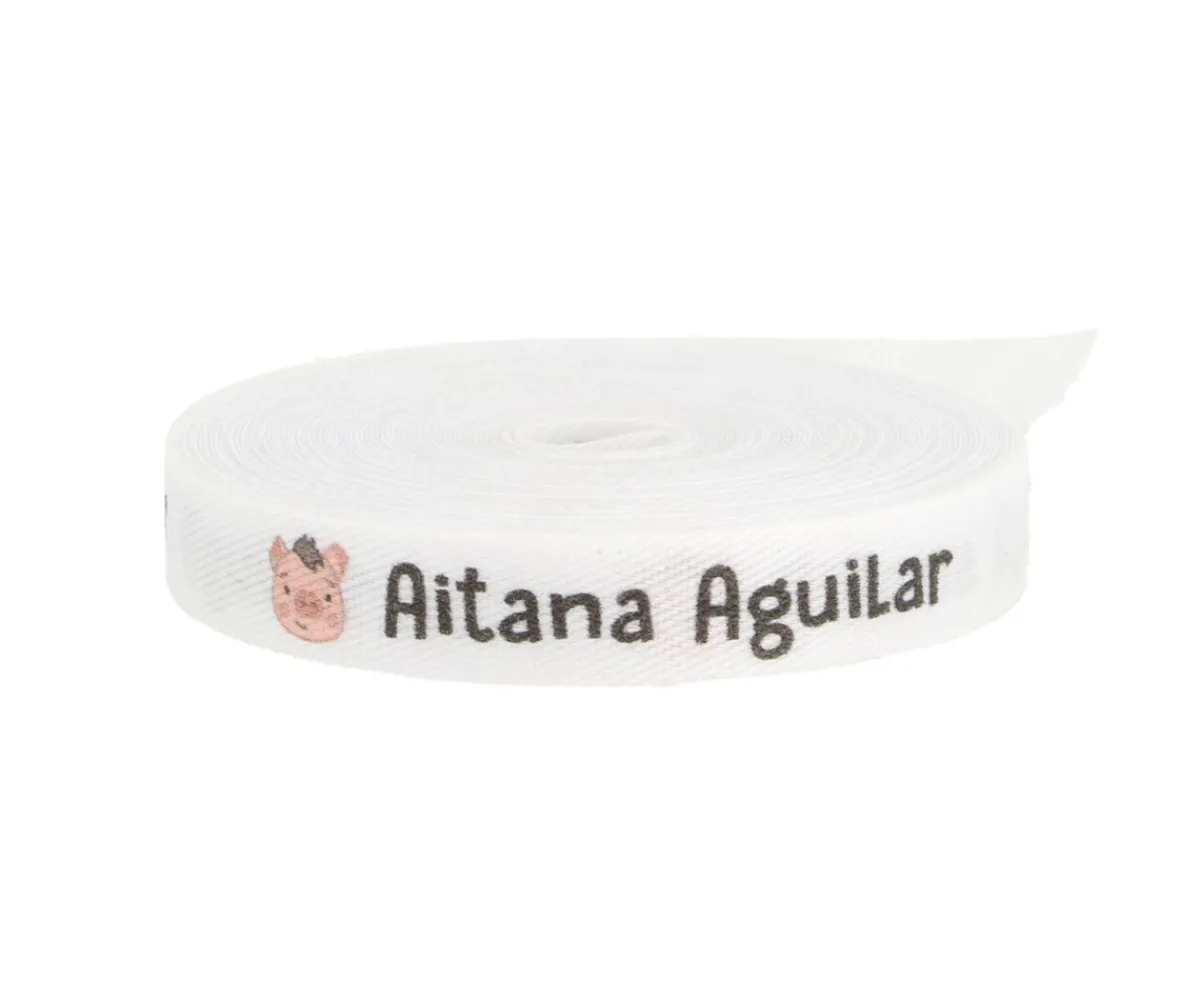 Sale Cinta Marca Prendas Personalizada Cerdito Colecciones Vuelta Al Cole|Cintas Marca Prendas