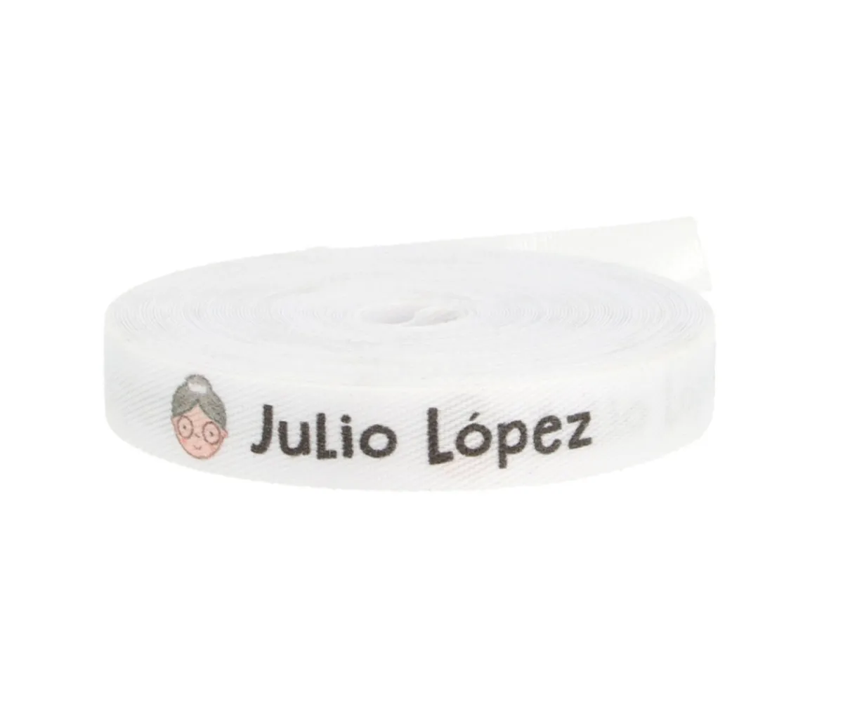 Colecciones Vuelta Al Cole^Tutete Cinta Marca Prendas Personalizada Abuelita