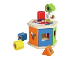 Juguetes Para Niños De 18 Meses^Hape Clasificador de Formas Wooden Wonder