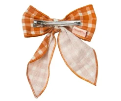 Accesorios De Pelo^Grech & Co Clip de Pelo con Lazo Grande Sienna Gingham