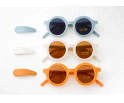 Accesorios De Pelo^Grech & Co Clips para Pelo Snap Matte Golden-Light Blue-Buff