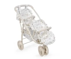 Carritos Muñecas^Pasito a Pasito Cochecito Gemelar Nara