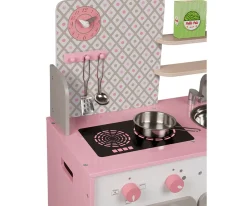 New Cocina de Madera Macaron Blanca y Rosa Niños Juguetes Niños 5 Años|Juguetes Niños 3 Años