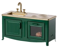 Casa De Muñecas De Madera^Maileg Cocinita Dark Green