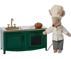 Casa De Muñecas De Madera^Maileg Cocinita Dark Green