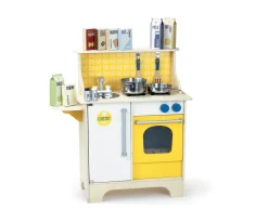 Outlet Cocinita de Madera Mostaza Niños Cocinitas De Juguete|Juguetes Niños 3 Años