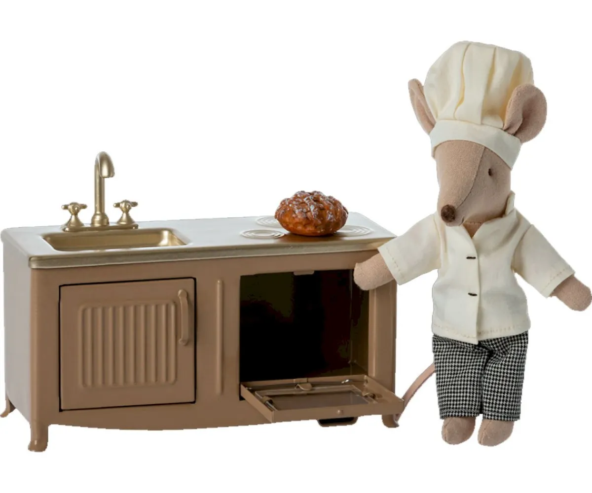 Casa De Muñecas De Madera^Maileg Cocinita Light Brown