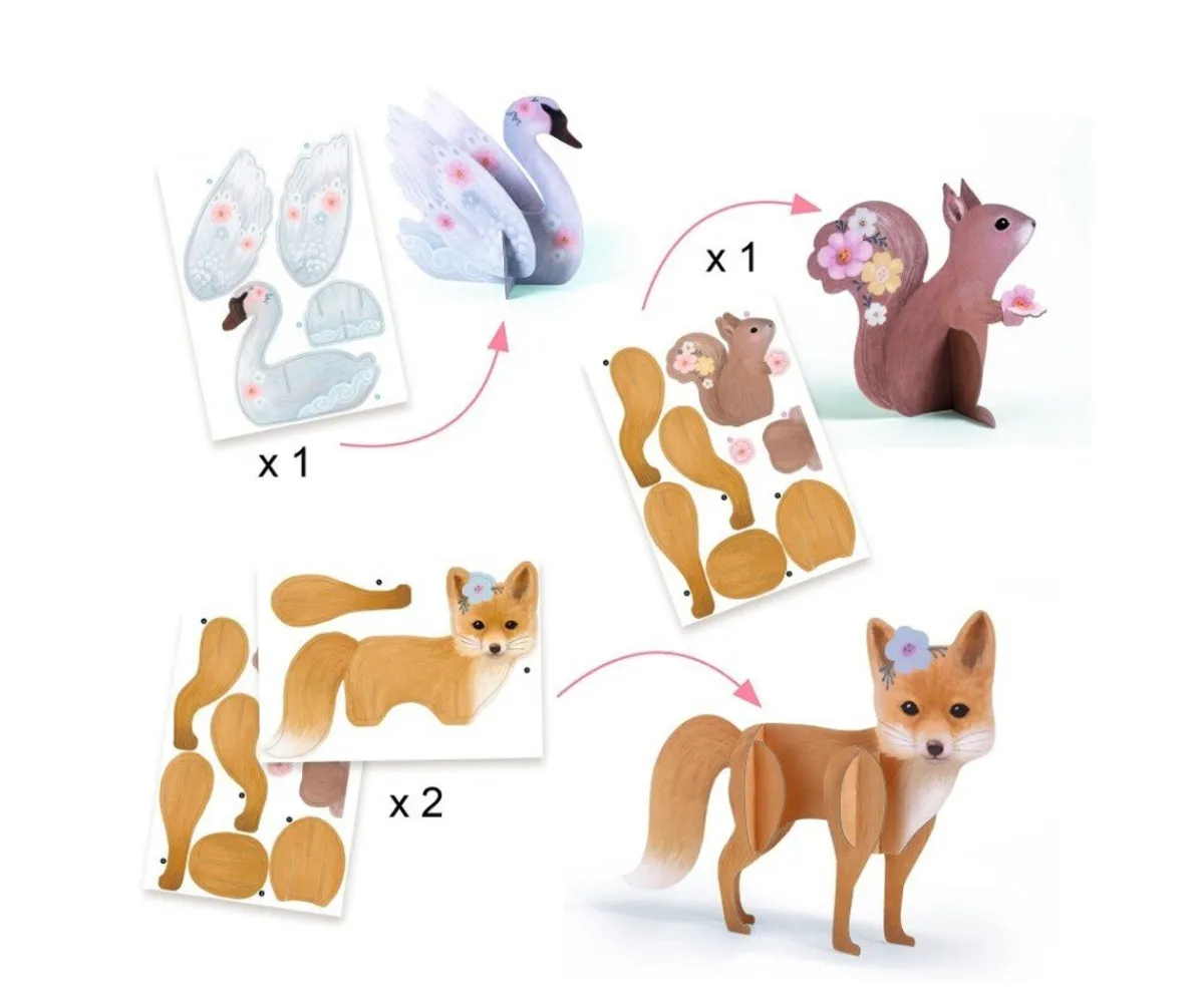 Manualidades Para Niños^Djeco Cofre Multiactividades Creativas Fluffy Box