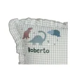Clearance Cojín con Volantes Vichy Dinos World Personalizado Cojines Infantiles|Colecciones Vuelta Al Cole
