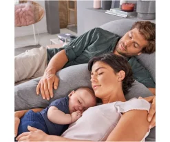 Lactancia^Theraline Cojín Lactancia y Maternidad The Original Blau-Grau