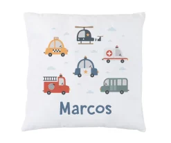 Clearance Cojín Personalizado City Cars Cojines Infantiles|Colecciones Vuelta Al Cole