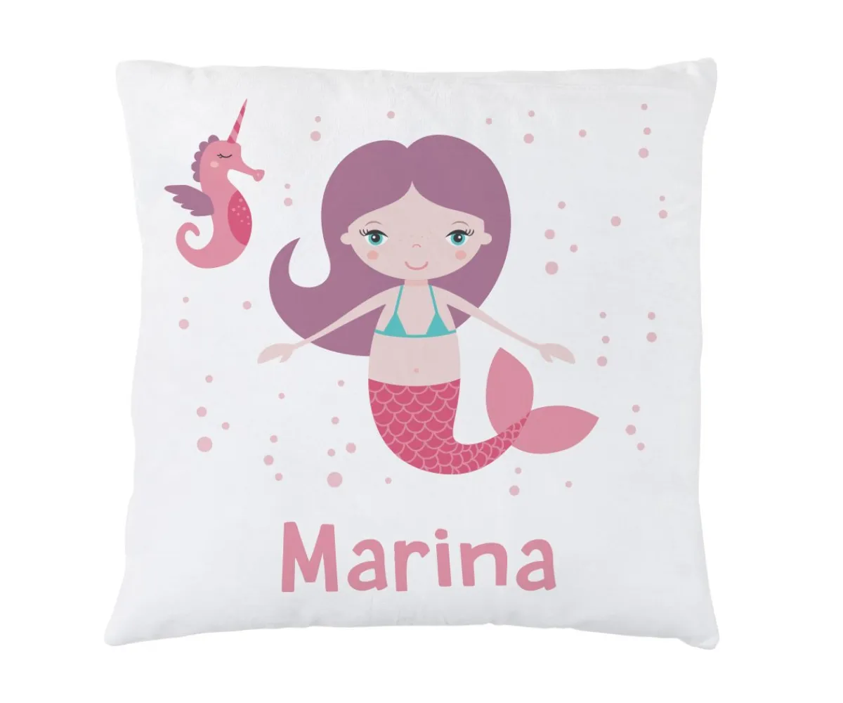 Discount Cojín Personalizado Sirena Cojines Infantiles|Colecciones Vuelta Al Cole
