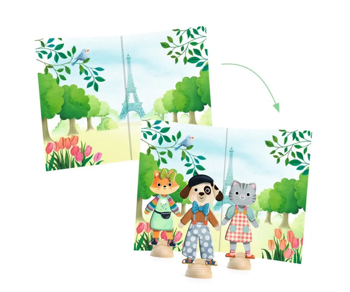 Collage Bonjour Paris Niños Manualidades Para Niños|Juguetes Niños 3 Años