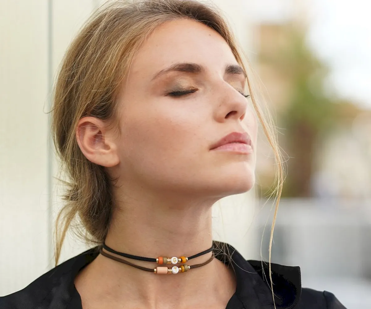 Pulseras Con Nombre^Emolo Collar-Pulsera Dué Nude