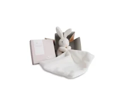 Peluches^Doudou et Compagnie Conejito Blanco en Cajita Floral Personalizable