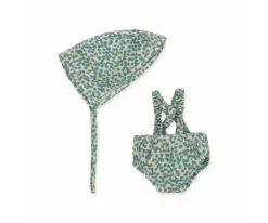 Accesorios Para Muñecas^WE ARE GOMMU Conjunto de Pelele y Gorro para Muñecos Flores Verdes