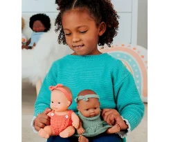 Juguetes Niños 3 Años^Miniland Conjunto Punto Pelele y Diadema Muñeco 21cm