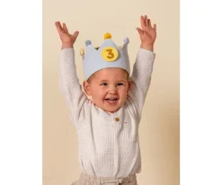 Clearance Corona Cumplaños con Números Azul Niños Accesorios Para Bebé Y Niños|Disfraces Para Niños