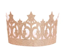 Disfraces Para Niños^Great Pretenders Corona de Brillo Dorado