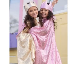 Disfraces Para Niños^Great Pretenders Corona Lentejuelas Gold