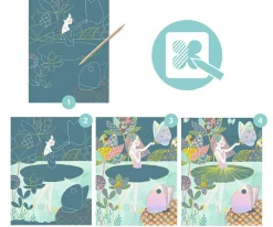 New Cuadros para Rascar El Estanque Niños Juguetes Más Recomendados|Manualidades Para Niños