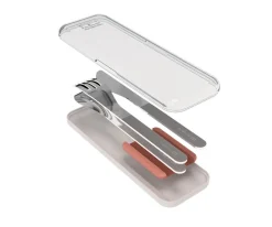 Hot Cubiertos Acero Inoxidable Rose Moka Comer Al Aire Libre|Vajilla Infantil